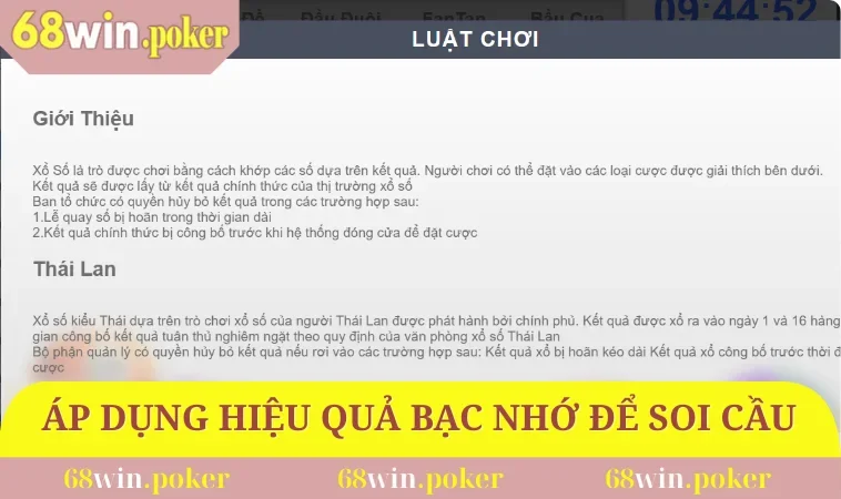 Cách Đánh Đề Dễ Trúng Siêu Hiệu Quả Dành Cho Tân Thủ 68WIN 2 Áp dụng hiệu quả bạc nhớ để soi cầu