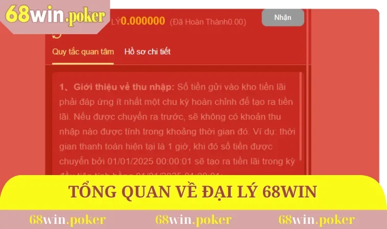 Đại Lý 68WIN 1 Thông tin tổng quan về chương trình đại lý 68WIN