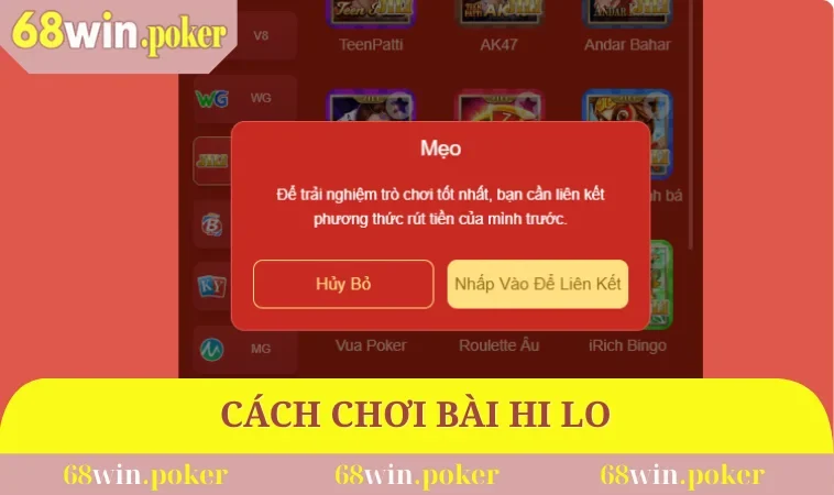 Cách chơi bài Hi Lo