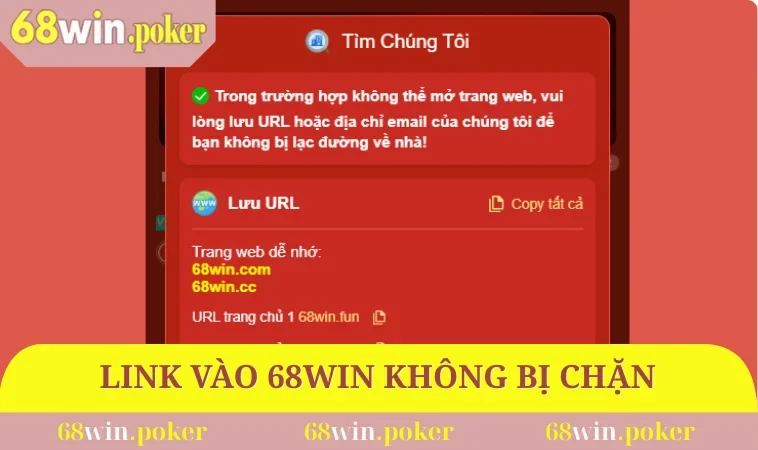 Link vào 68WIN không bị chặn
